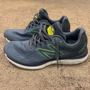 New Balance Fresh Foam 680v7 Men’s 11 Gray Running Shoes - Lightweight Comfort